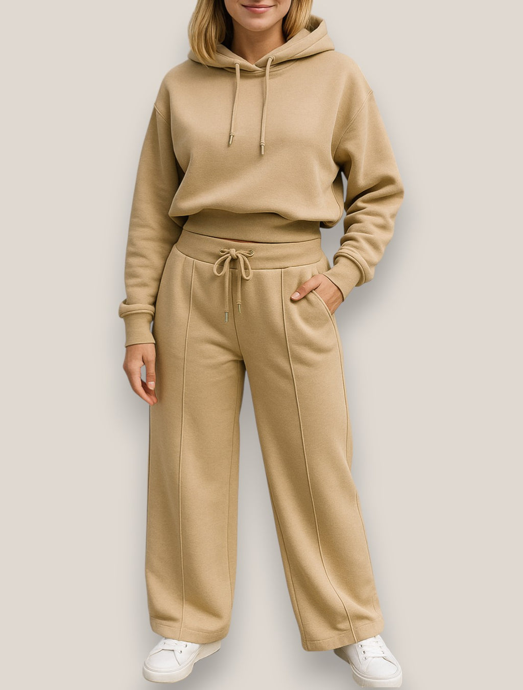Harper | Women’s  Hoodie Jogger Set, Two-Piece Casual Winter Tracksuit, Warm Loungewear