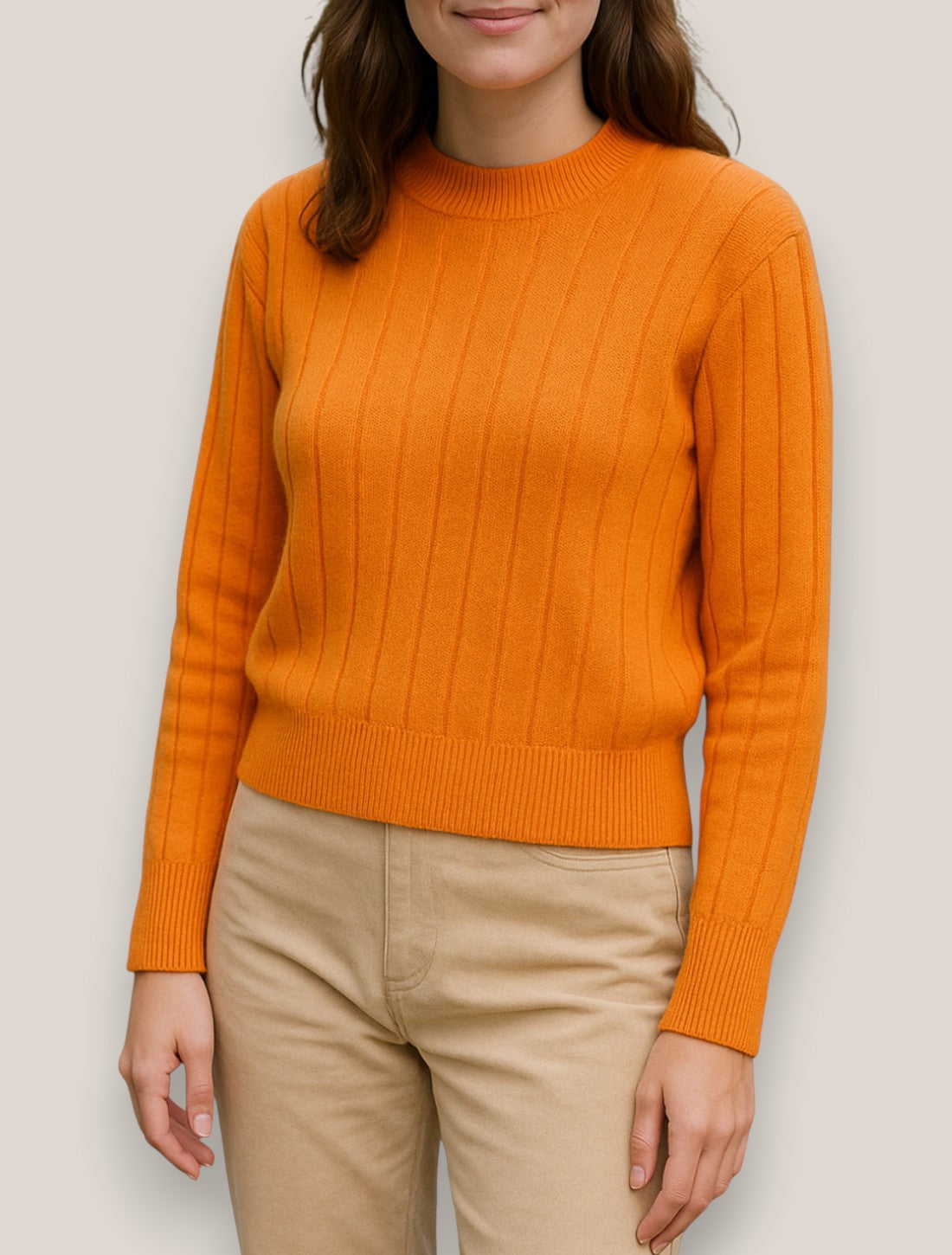 Amelia | Women’s Knit Long Sleeve Jumper, Crewneck Pullover, Relaxed Fit Sweater