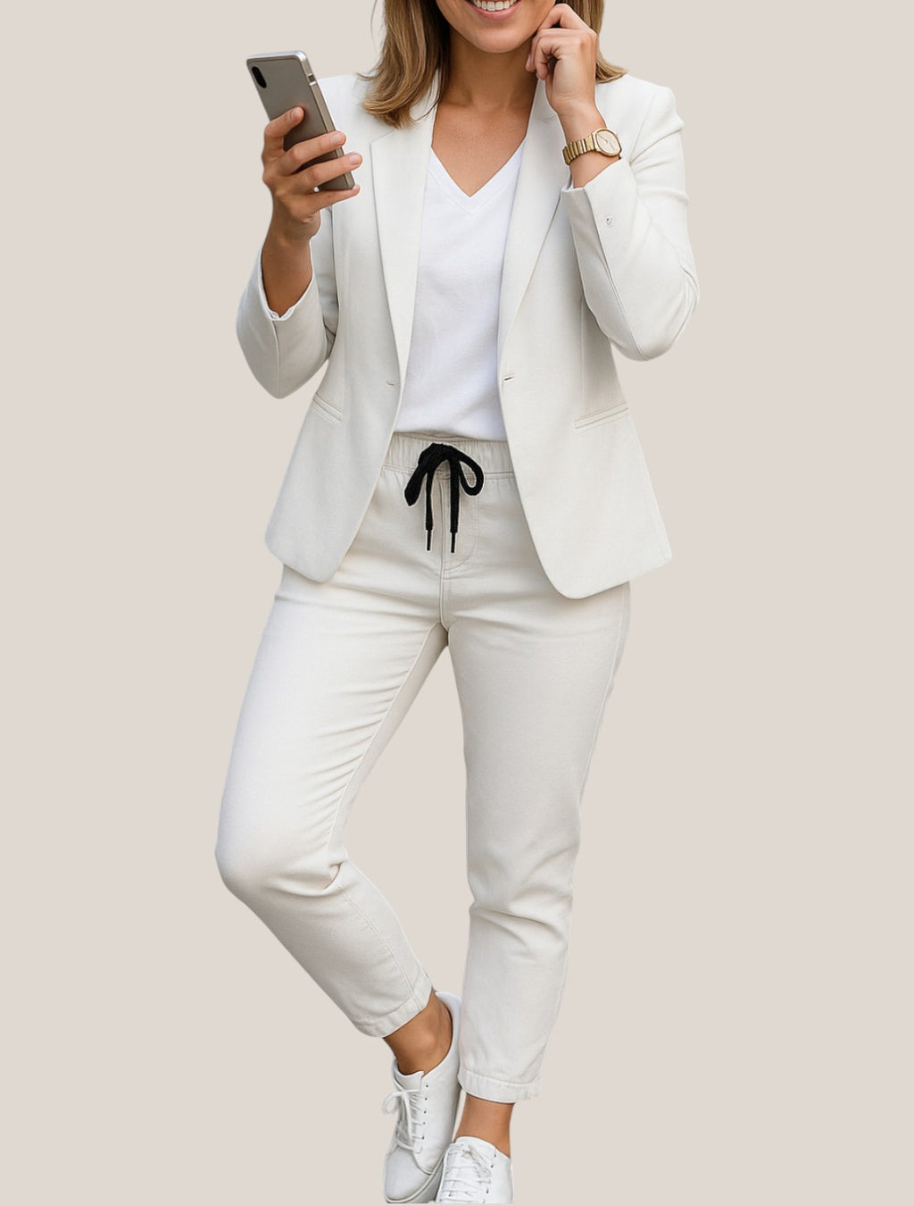 Elara | Women’s Business Suit Set, Elegant Two-Piece Blazer And Trousers Outfit