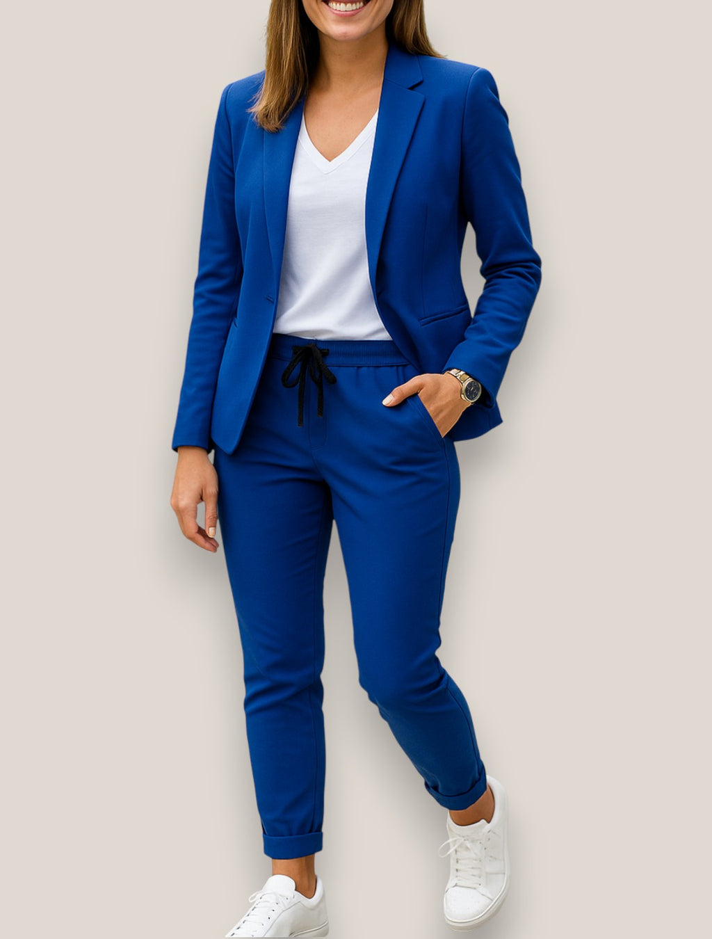 Elara | Women’s Business Suit Set, Elegant Two-Piece Blazer And Trousers Outfit