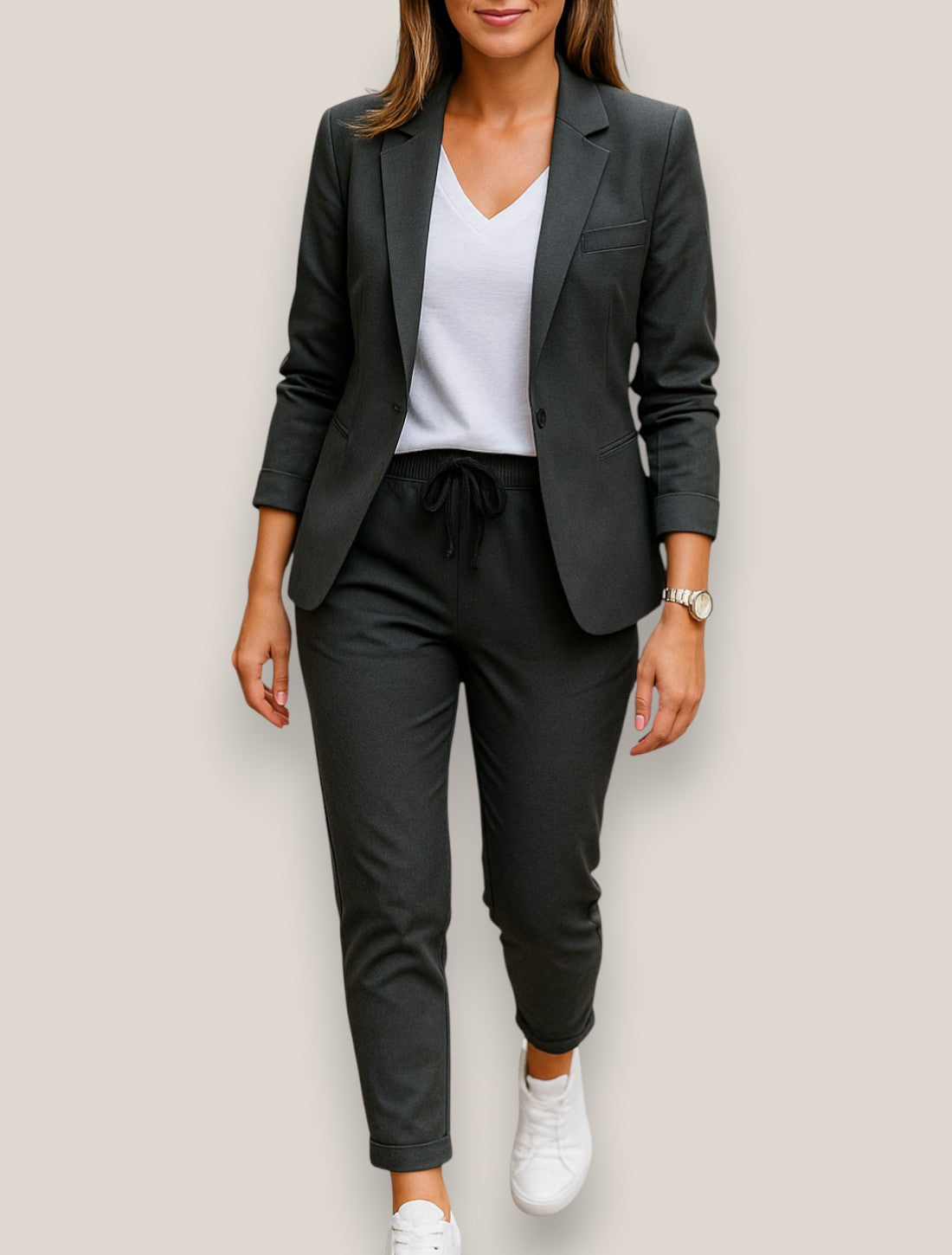 Elara | Women’s Business Suit Set, Elegant Two-Piece Blazer And Trousers Outfit