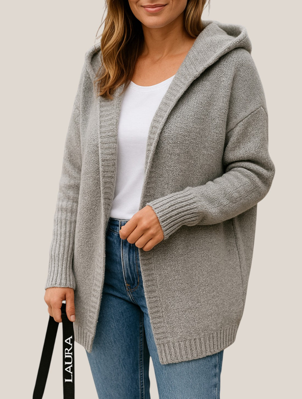 Elara | Women’s Knit Cardigan , Relaxed Fit Coat, Long Sleeve Long Winter Jacket