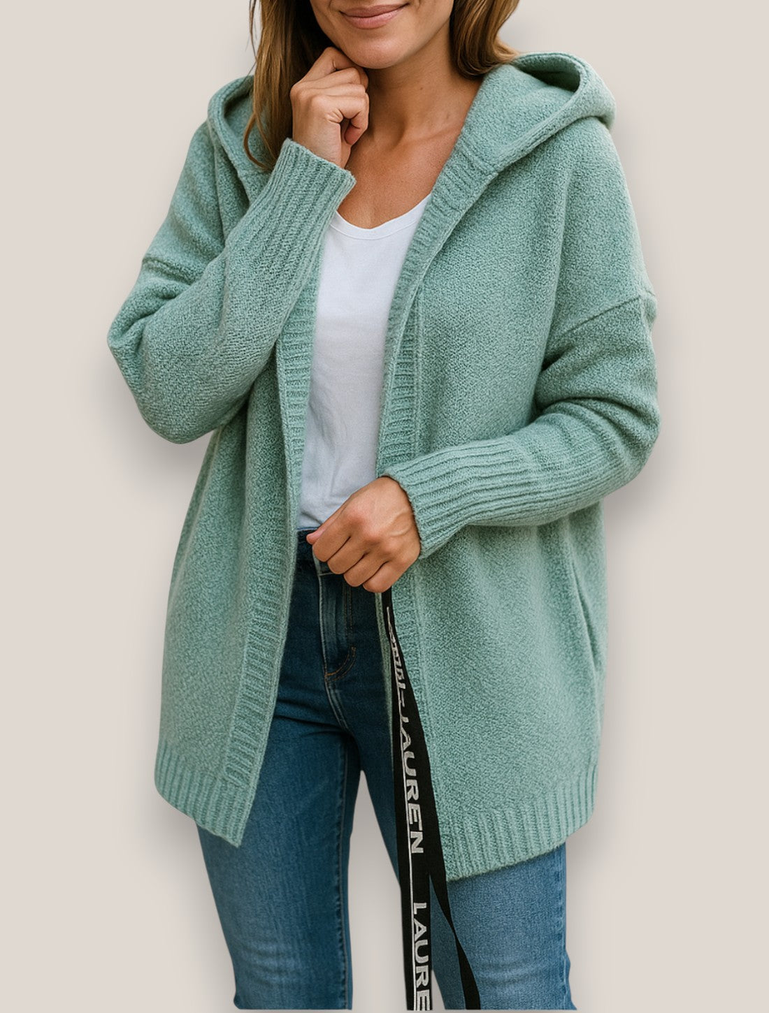 Elara | Women’s Knit Cardigan , Relaxed Fit Coat, Long Sleeve Long Winter Jacket