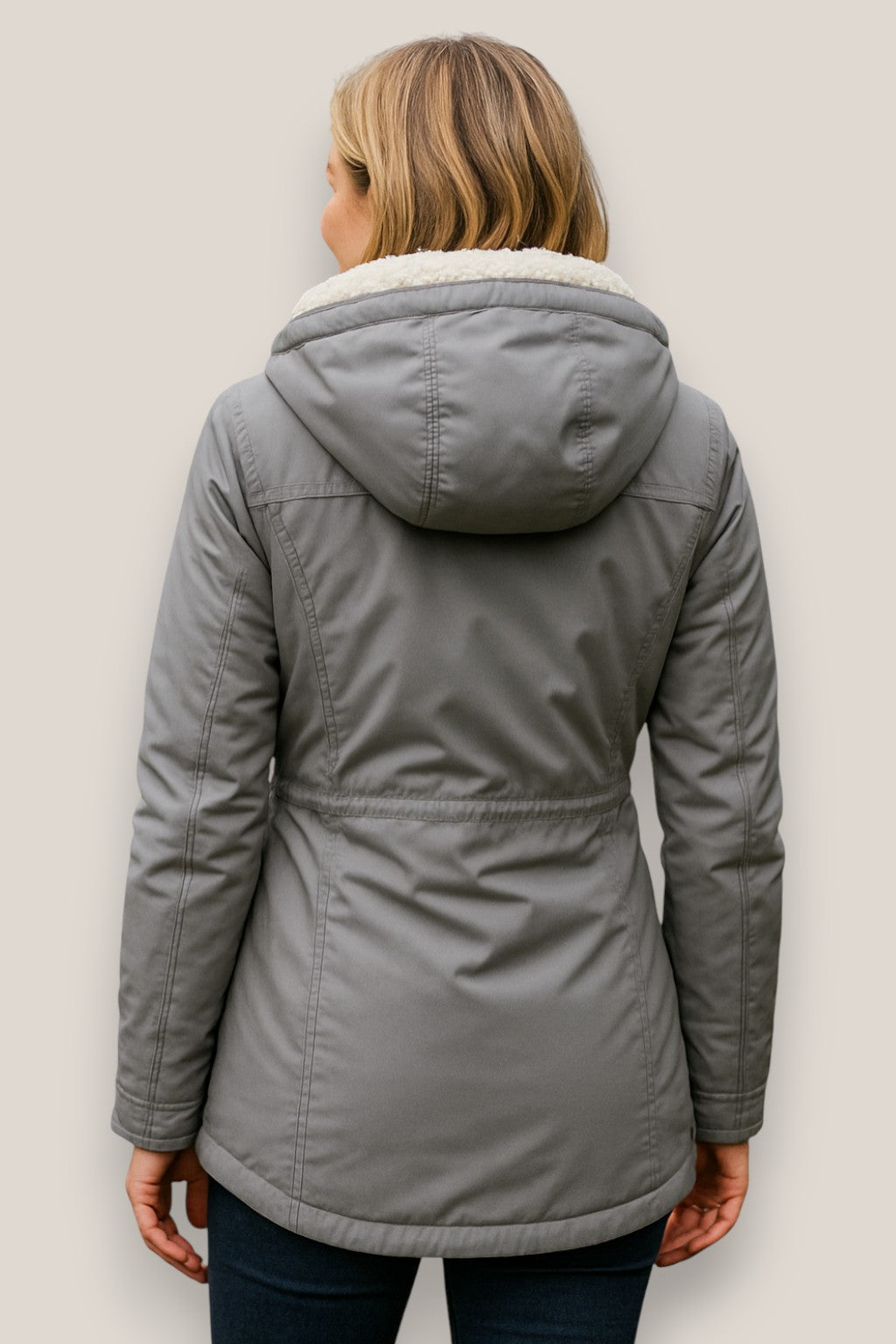 Elara | Women’s Fleece Parka Jacket, Hooded Thick Winter Coat, Warm Outerwear