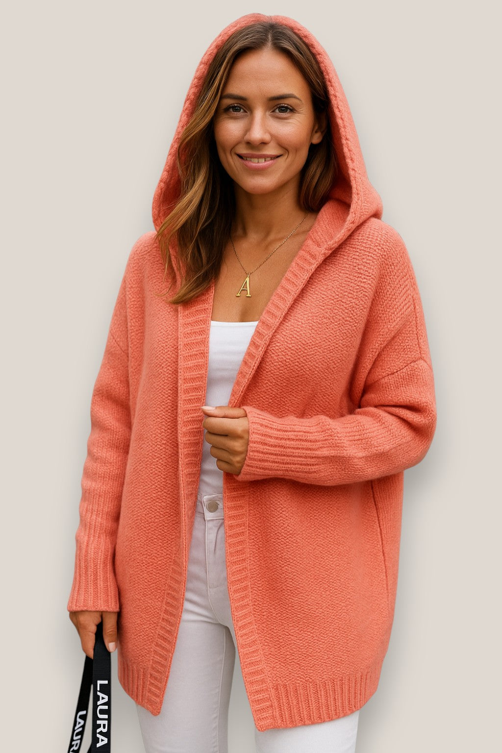 Elara | Women’s Knit Cardigan , Relaxed Fit Coat, Long Sleeve Long Winter Jacket