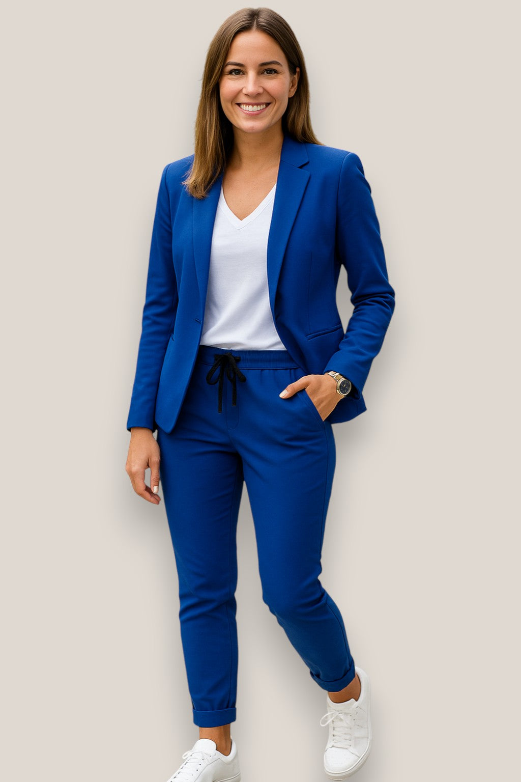 Elara | Women’s Business Suit Set, Elegant Two-Piece Blazer And Trousers Outfit
