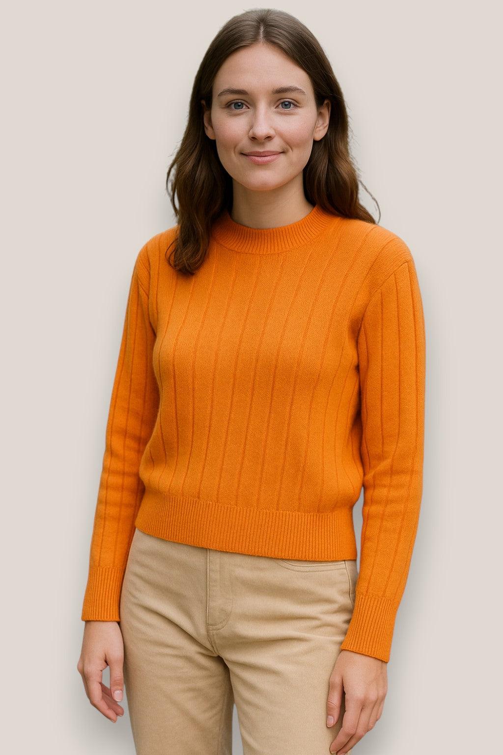 Amelia | Women’s Knit Long Sleeve Jumper, Crewneck Pullover, Relaxed Fit Sweater